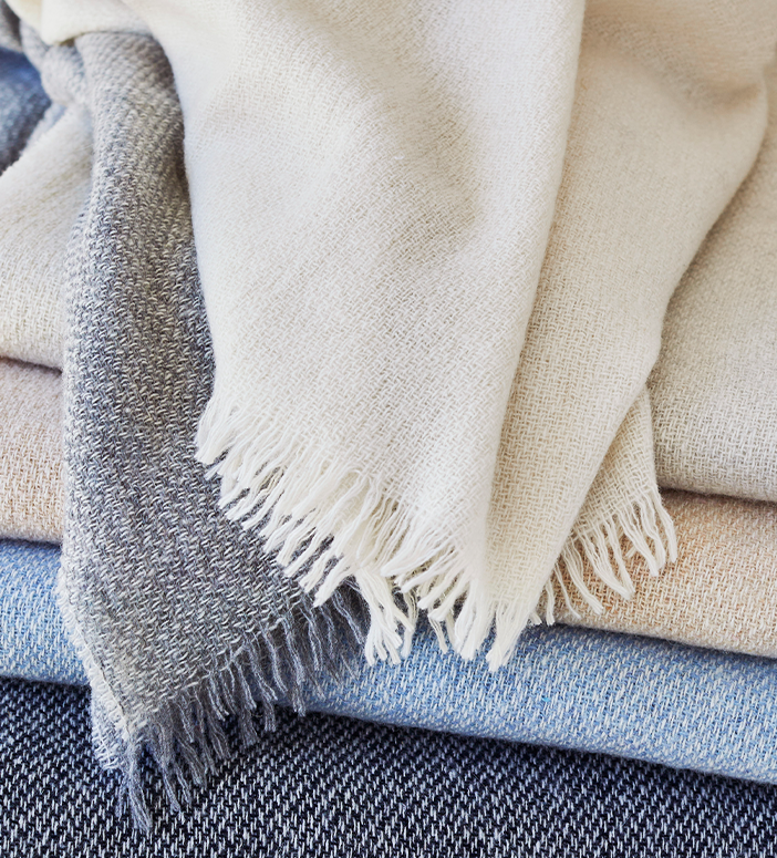 Colorful Throw Blankets from Italy & New Zealand, Scarves Lands