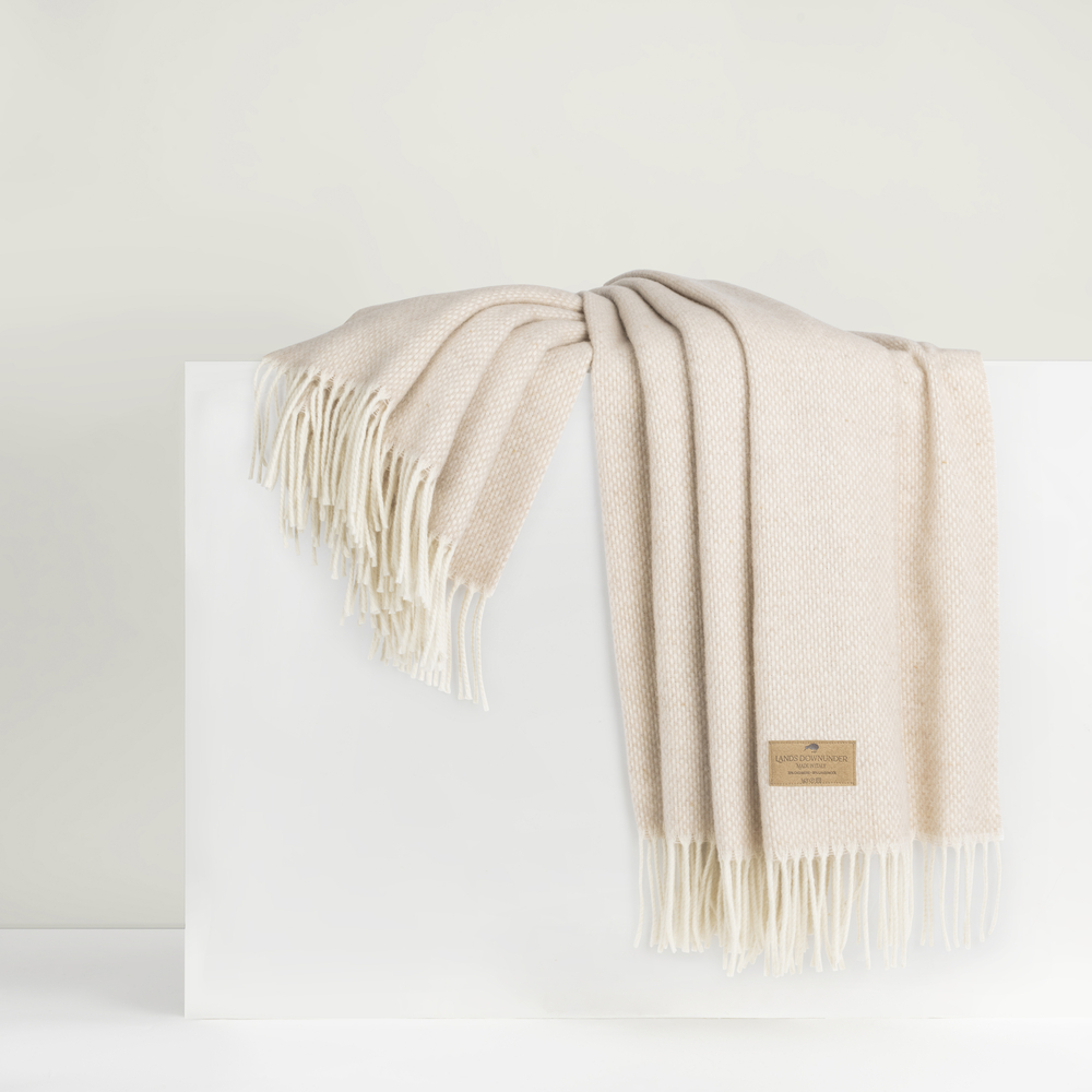 Sand Juno Cashmere Throw Juno Cashmere