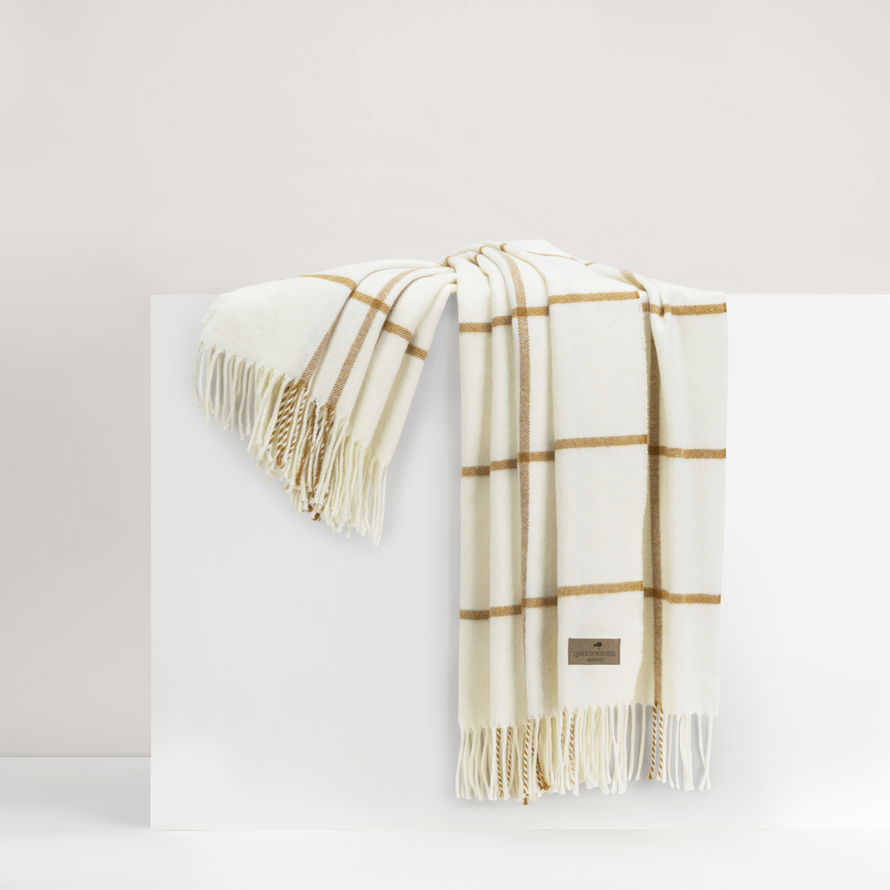 Ochre Lexington Plaid Throw Lexington Plaid