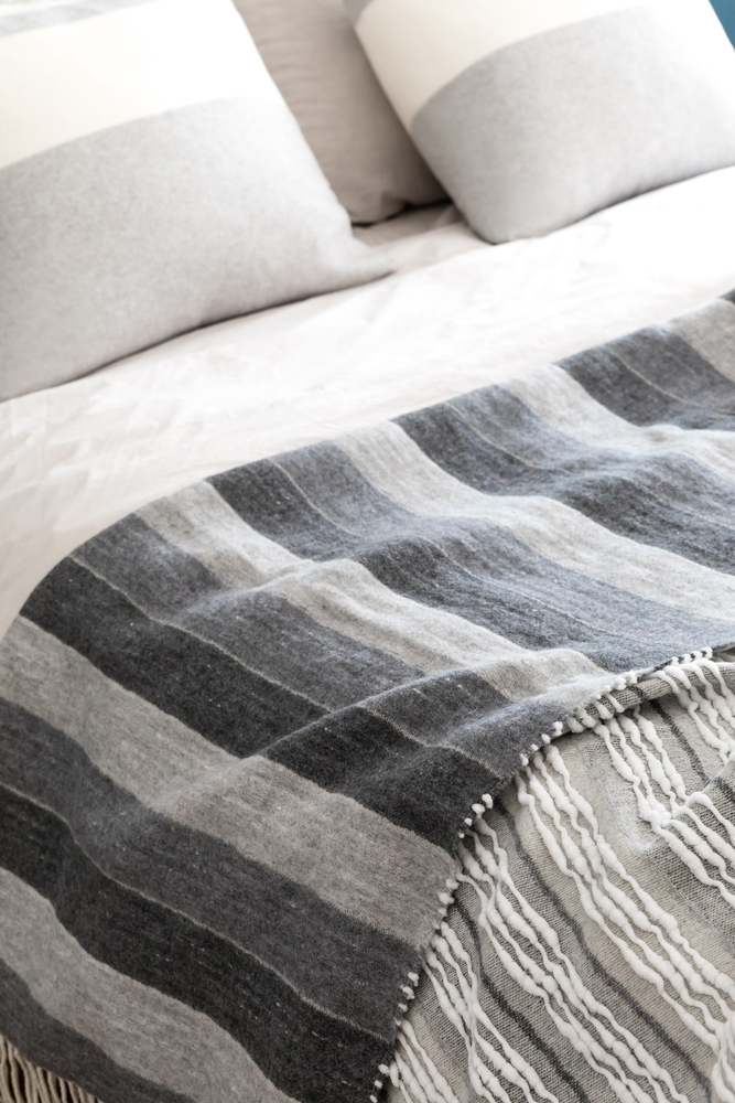 Blue Strato Italian Blanket Textured Strato