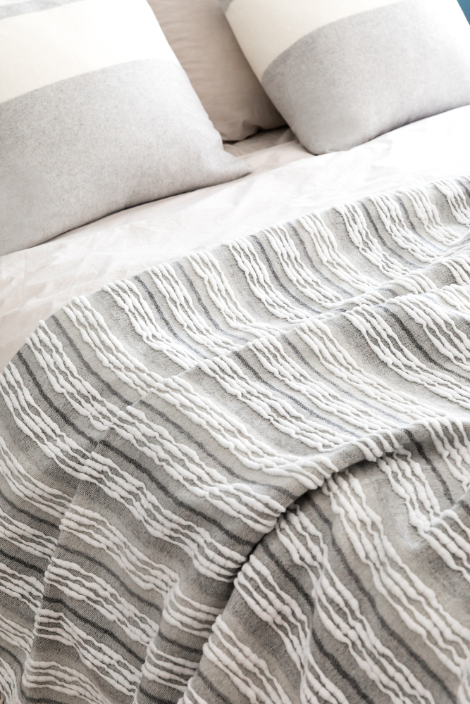 Taupe Strato Italian Blanket Textured Strato
