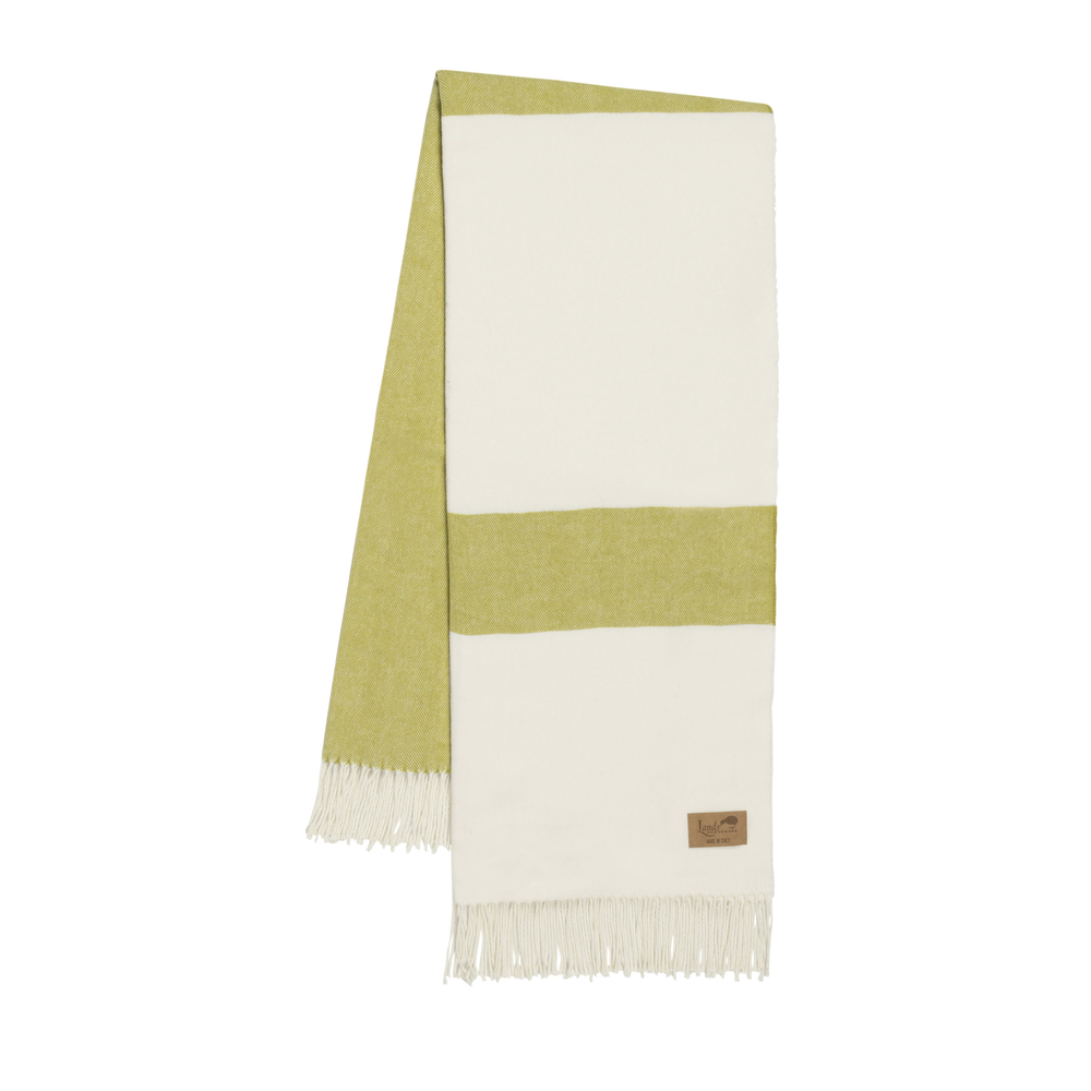 Lemongrass Sydney Herringbone Stripe Throw Sydney Herringbone Stripe