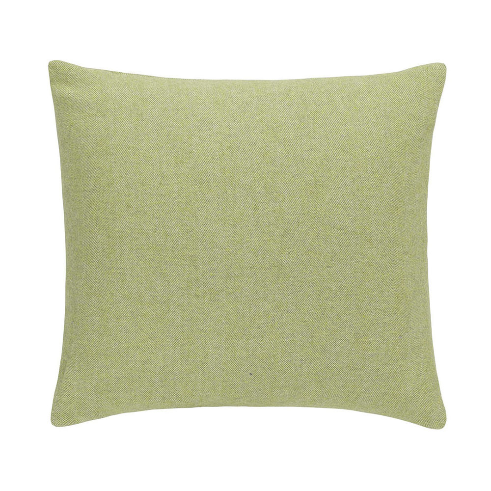 Lemongrass Herringbone Pillow Solid Herringbone Italian Pillows