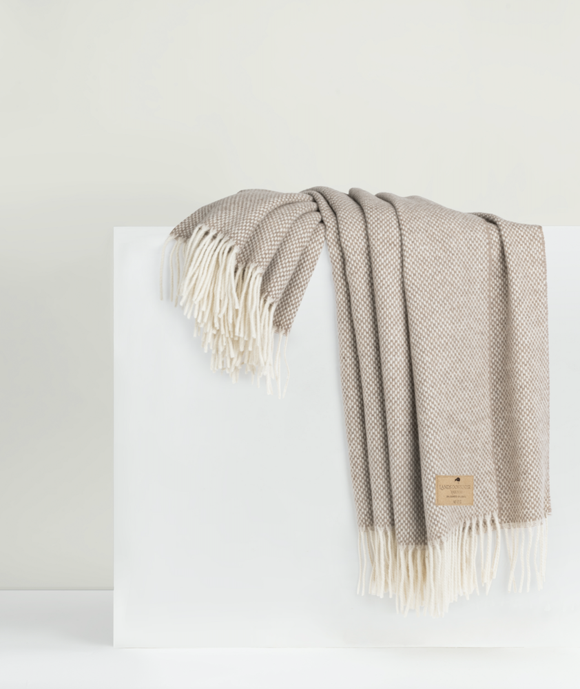 Taupe Juno Cashmere Throw Juno Cashmere