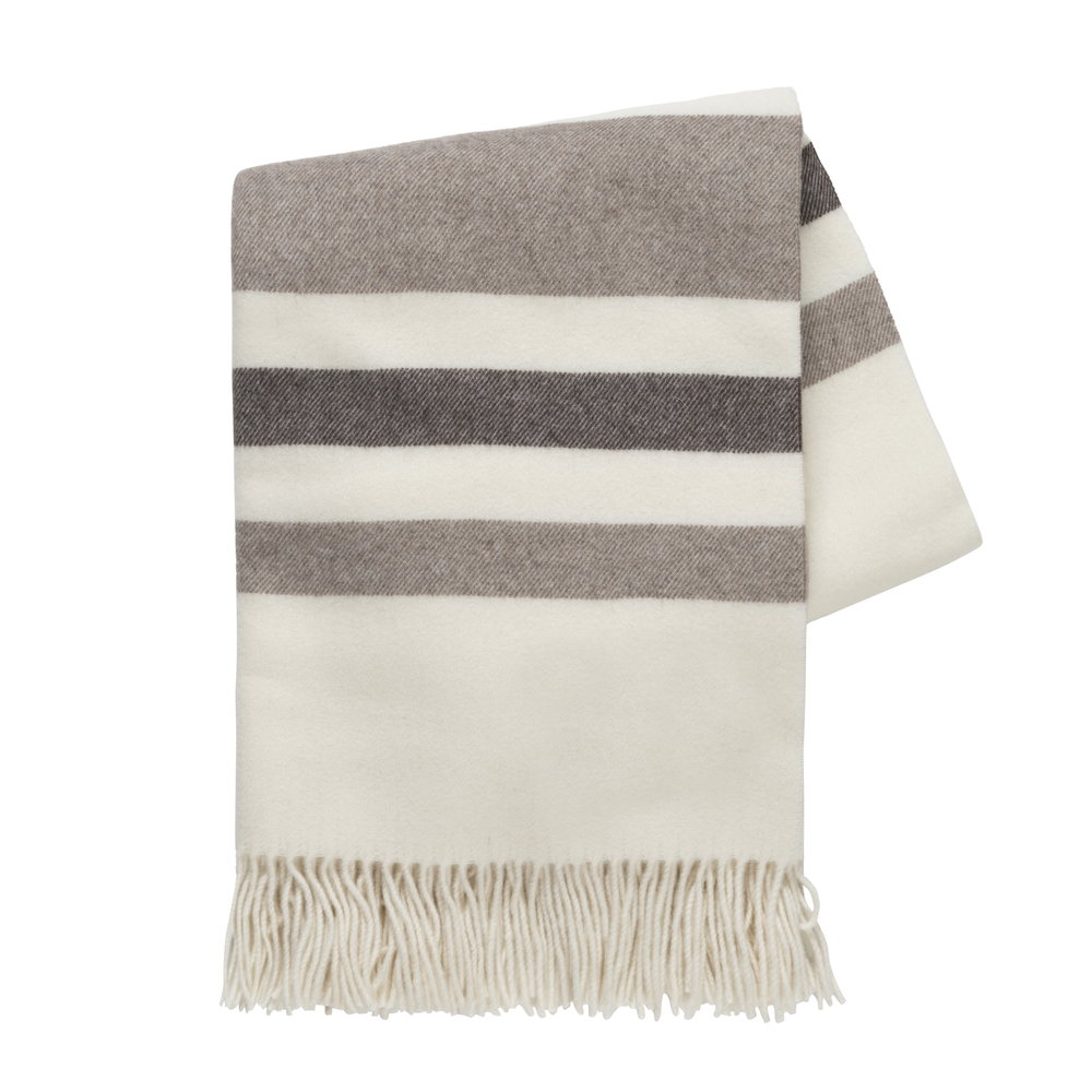 Beige and Taupe Italian Riviera Cashmere Throw Riviera Cashmere