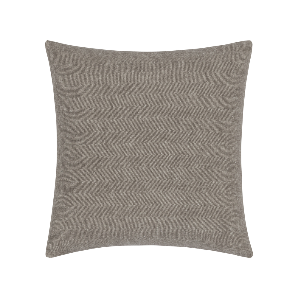 Mink Zip Solid Herringbone Pillow Zip Solid Herringbone Pillow