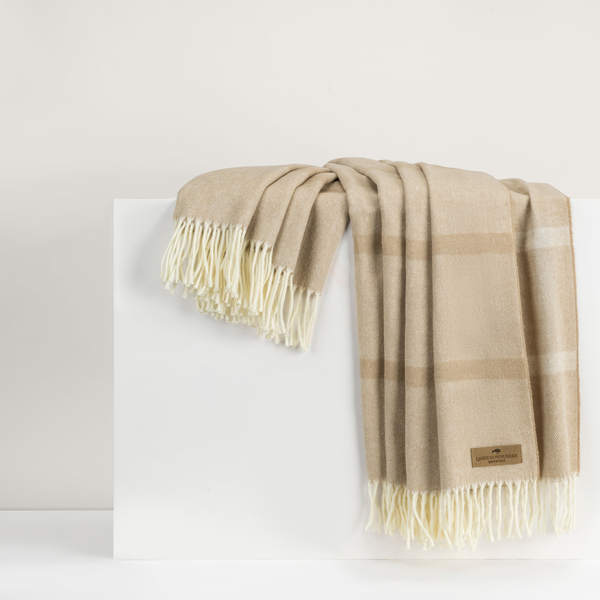 Dune Montauk Stripe Herringbone Throw | Montauk Stripe Herringbone