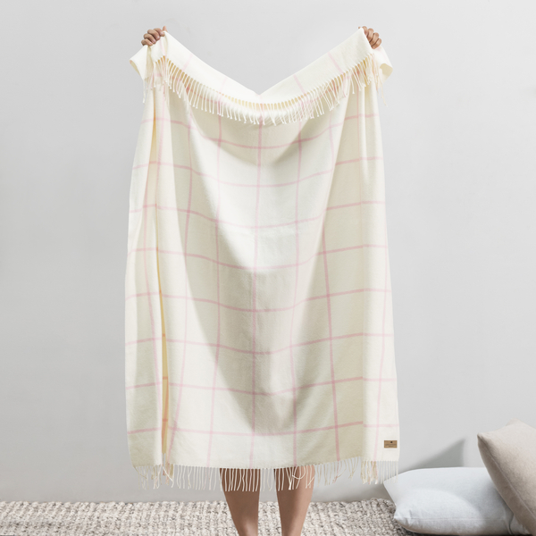 Cherry Blossom Lexington Plaid Throw | Lexington Plaid