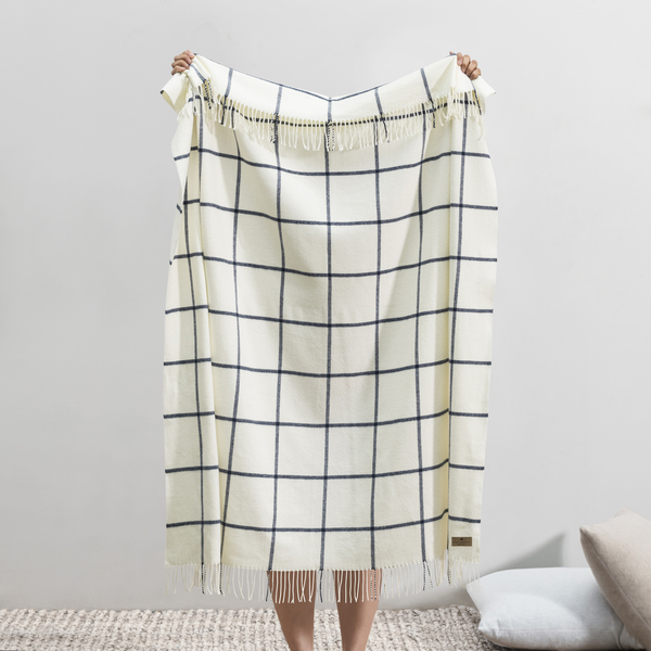 Navy Lexington Plaid Throw | Lexington Plaid