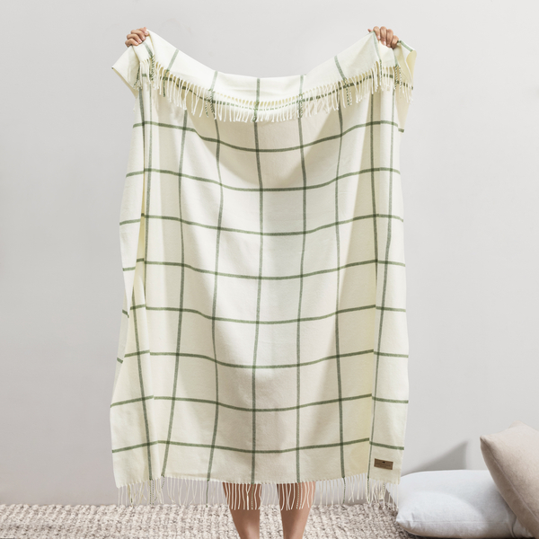 Olive Lexington Plaid Throw | Lexington Plaid