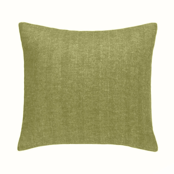 Fern Zip Solid Herringbone Pillow | Zip Solid Herringbone Pillow