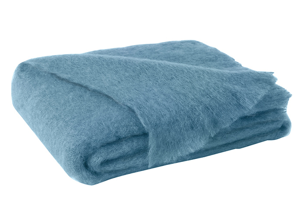 Denim Mohair Throw | New Zealand Mohair