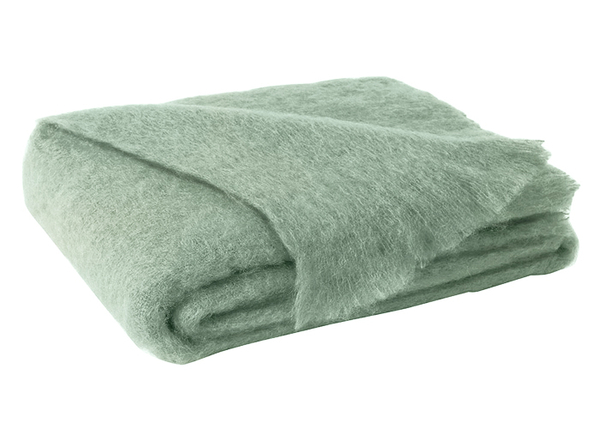 Sage Mohair Throw | New Zealand Mohair