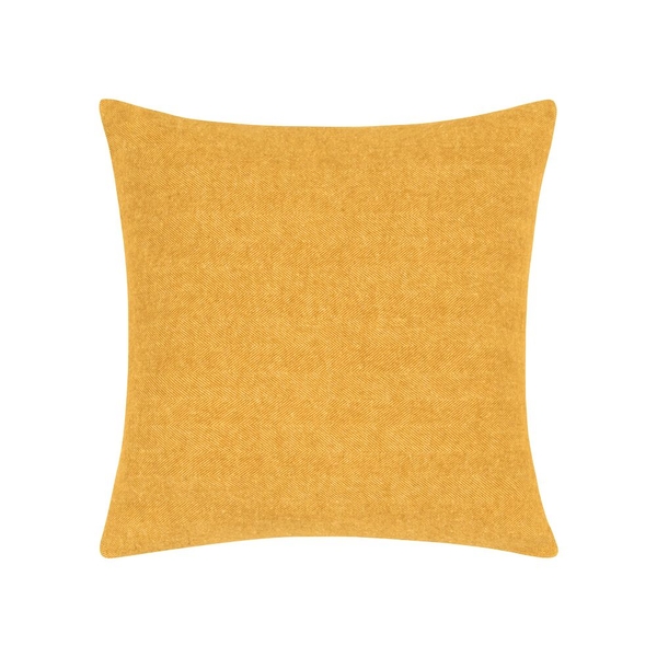 Ochre Zip Solid Herringbone Pillow | Zip Solid Herringbone Pillow