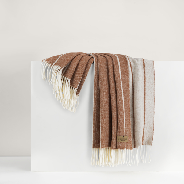 Copper Fiji Stripe Throw | Fiji Stripe Throw