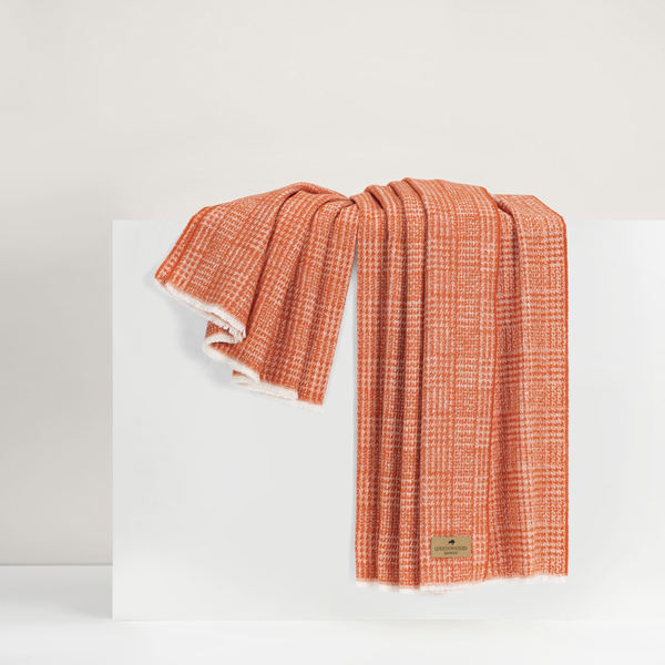 Mandarin Sutton Plaid Throw | Sutton Plaid Throw