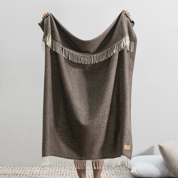 Espresso Juno Cashmere Throw | Juno Cashmere