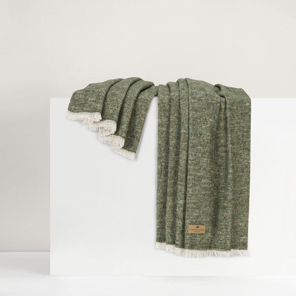 Olive Cinder Mist Throw | Cinder Mist Throw