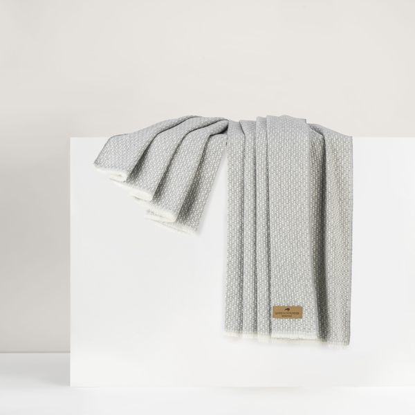 Light Gray Hudson Valley Throw | Throws