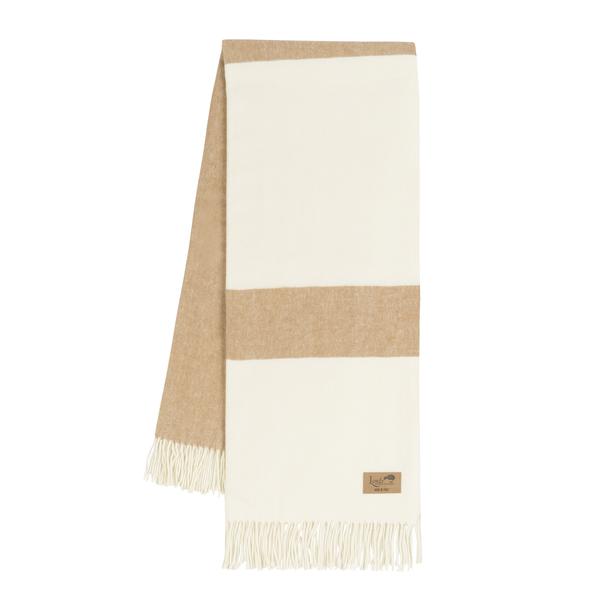 Caramel Sydney Herringbone Stripe Throw | Sydney Herringbone Stripe