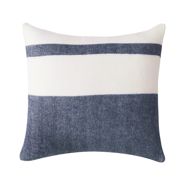 navy and cream pillows