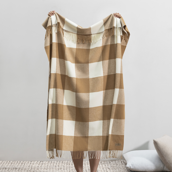 Caramel Buffalo Check Throw | Buffalo Check