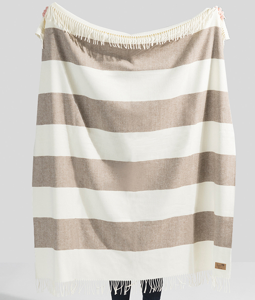 Barnwood Rugby Stripe Throw | Rugby Stripe