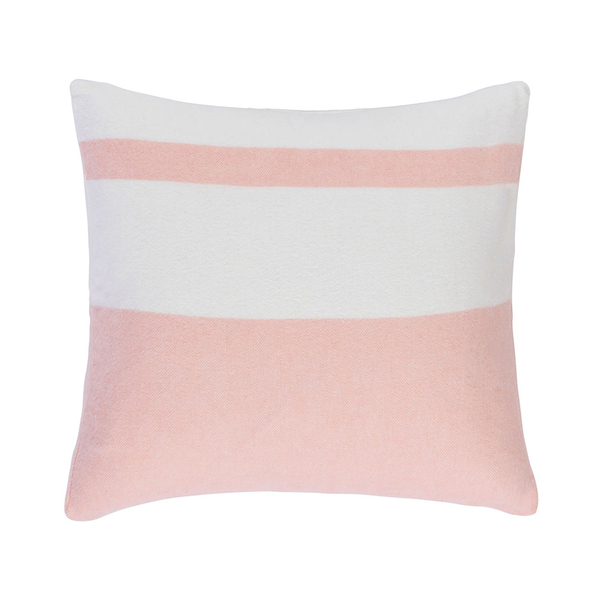 Blush Sydney Herringbone Stripe Pillow | Sydney Herringbone Stripe Italian Pillows