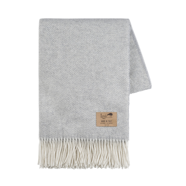 Light Gray Juno Cashmere Throw Italian Throws