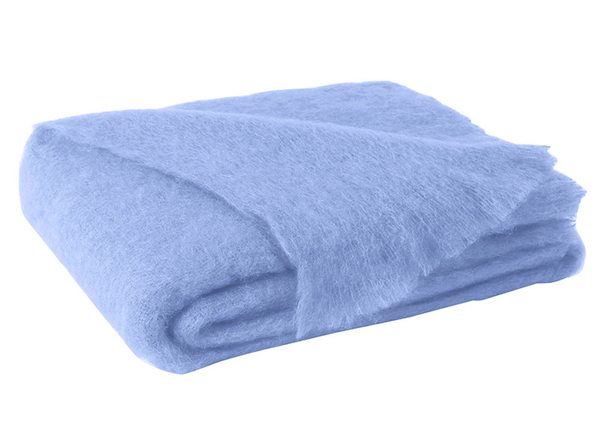 Sky Blue Brushed Mohair Throw | New Zealand Mohair