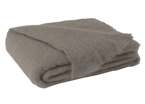 Ashwood Brown Brushed Mohair Throw | New Zealand Mohair