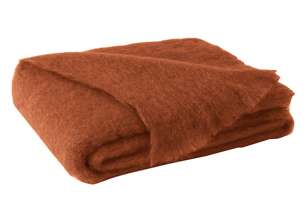 Sienna Brushed Mohair Throw | New Zealand Mohair