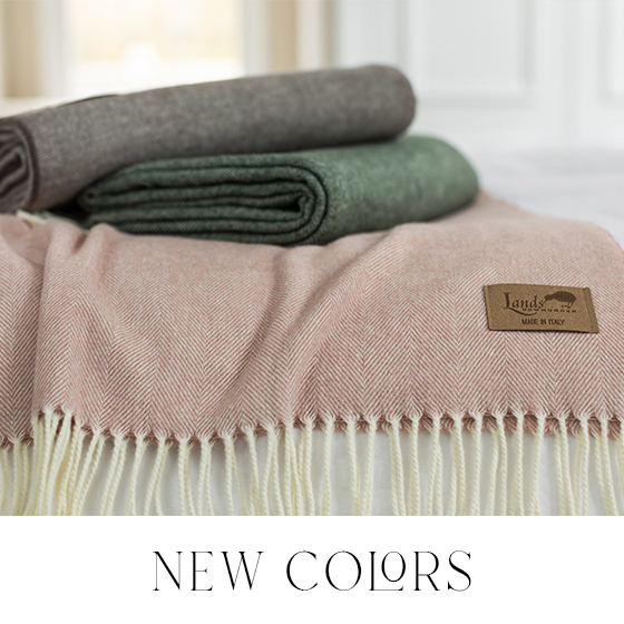 Lands Downunder Colorful Throw Blankets from Italy & New Zealand, Scarves