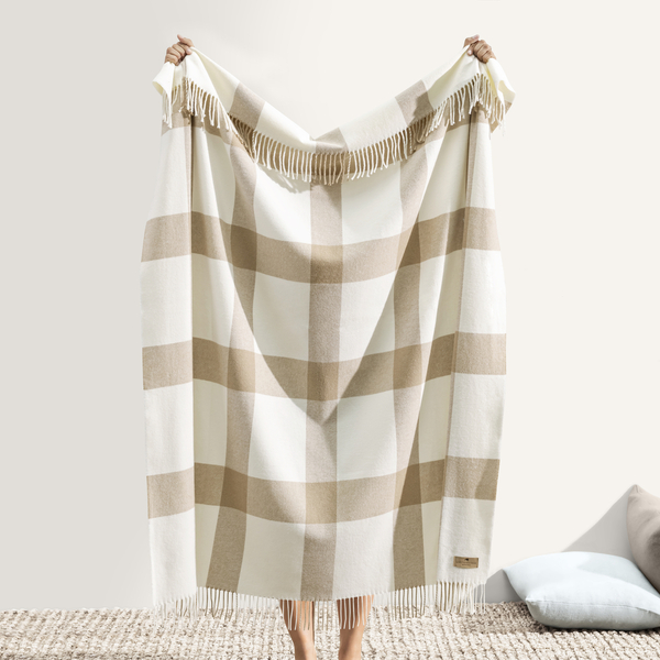 Dune Wellington Plaid Throw | Wellington Plaid