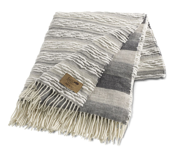 Gray Strato Italian Blanket Textured Strato