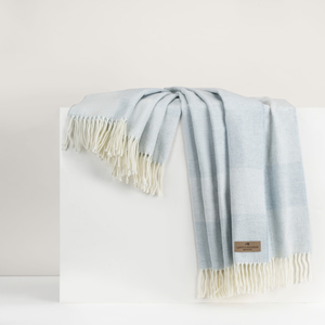 Image Hydrangea Hampton Plaid Herringbone Throw