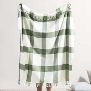 Image Olive Wellington Plaid Throw