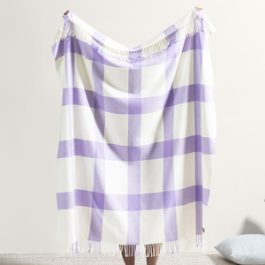 Image Lilac Wellington Plaid Throw