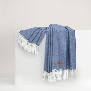 Image Azure Italian Herringbone Throw