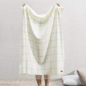 Image Baby Blue Lexington Plaid Throw