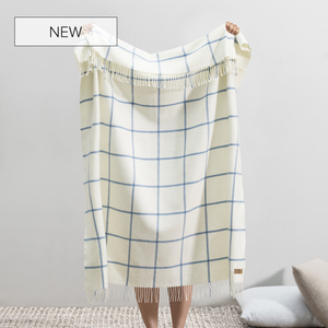 Image Blue Denim Lexington Plaid Throw