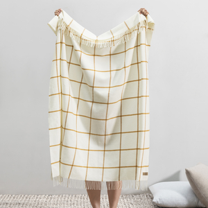 Image Ochre Lexington Plaid Throw