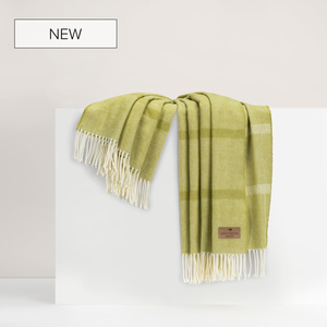 Image Lemongrass Montauk Stripe Herringbone Throw