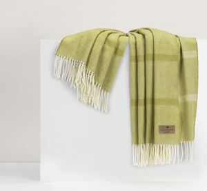 Image Lemongrass Montauk Stripe Herringbone Throw