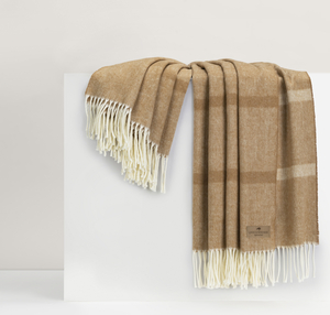 Image Caramel Montauk Stripe Herringbone Throw