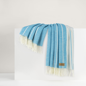 Image Island Blue Fiji Stripe Throw