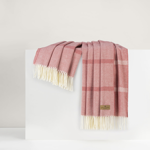 Berry Sorbet Montauk Stripe Herringbone Throw image