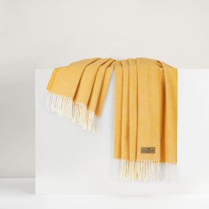 Cantaloupe Italian Herringbone Throw image