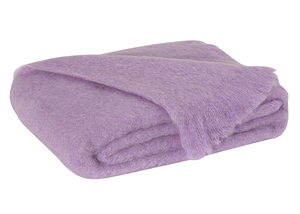 Image Lilac Brushed Mohair Throw