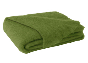 Image Lime Brushed Mohair Throw